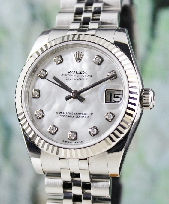 (image for) A ROLEX MID SIZE OYSTER PERPETUAL DATEJUST / 178274